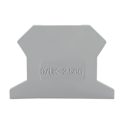 Capuchon D/UK-2.5BG pour bornier UK2.5B sur rail DIN en nylon PA6 lot de 20 pièces