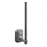 Papierhandtuchhalter aus Aluminium und ABS, ohne Bohren, Wandmontage für Zuhause, Wohnmobil, Boot und Kabine, 1 Stück