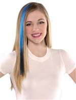 Amscan 842341 Blue Hair Extension, 1 Piece