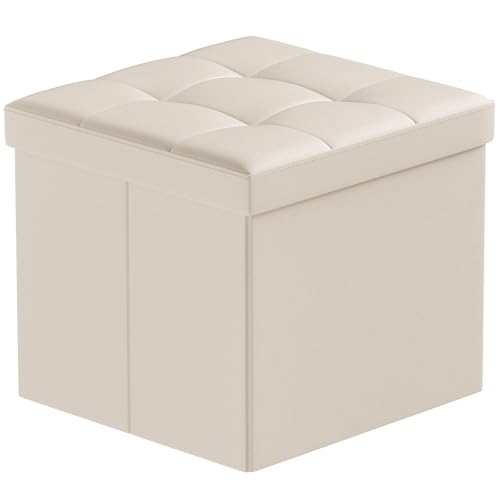 BRIAN & DANY Sitzhocker mit Stauraum, Faltbar Sitzbank Klein...