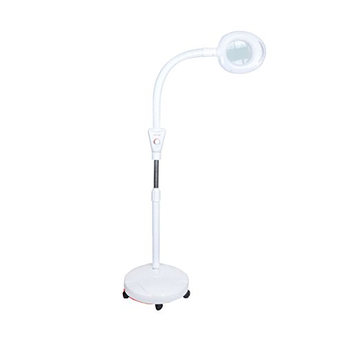Preisvergleich Produktbild bai 16X LED Lupenleuchte Einstellbar Dimmbar Schattenloses Licht Zum Hautpflege Schönheits-Maniküre Tätowierung Salon SPA Mit Rollender Bodenständer