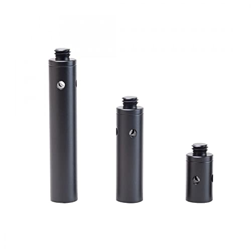 Kit di aste da 15 mm di estensione Nitze con filettatura maschio e femmina da per montaggio con morsetto per rig DSLR alluminio
