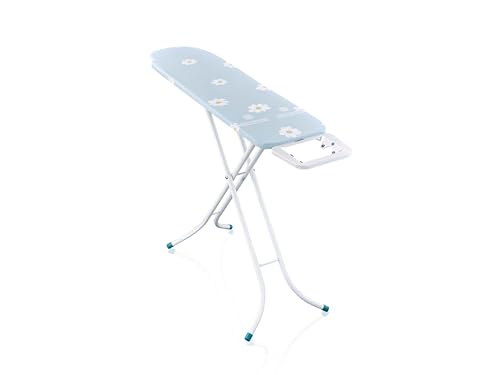 Leifheit Tabla de Planchar Plegable Classic S Basic, Tabla de Planchado de 110x30 cm con Superficie metálica, Mesa de Planchar con Altura Ajustable hasta 88 cm, Estructura Estable