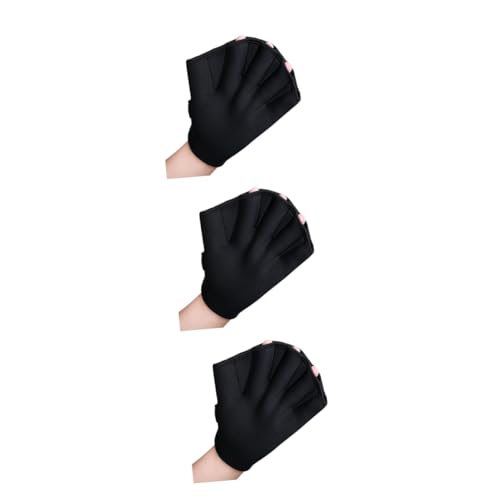 Toddmomy 3 Pares Luvas De Treinamento De Natação Luvas De Natação De Neoprene Nadadeiras De Mão Com