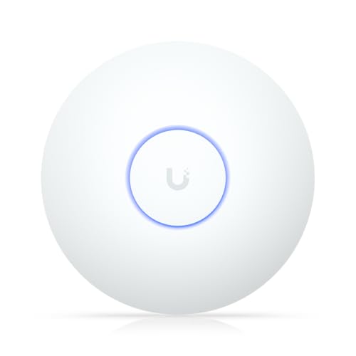 U7-LR Long-Range WiFi 7 Access Point for UniFi Systems (US Version) – Dual-Band – 2.5 GbE Uplink, Ceiling Mount - Includes QALYNX 3ft Slim Cat6A Patch Cable (28 AWG)
