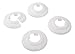 Produktbild Sanitop-Wingenroth Klapprosette für Rohrsysteme | 28 mm oder Typ 3/4 '' | 4er-Set | Rosette | Abdeckung für Heizungsrohre | Außendurchmesser: 65 mm | Kunststoff | weiß | 19222 4
