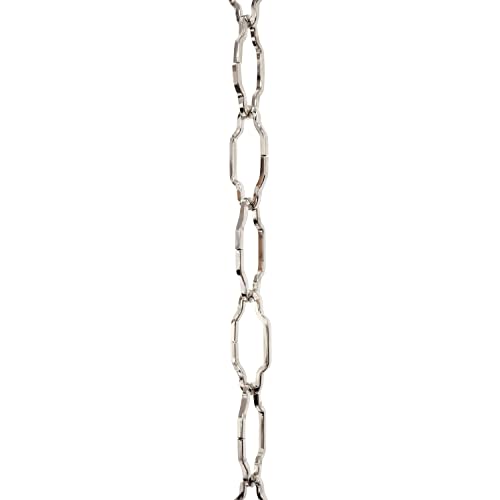 Image of RCH Hardware CH-S57-33-PN Steel Chandelier Chain, Polished Nickel (1 Foot)