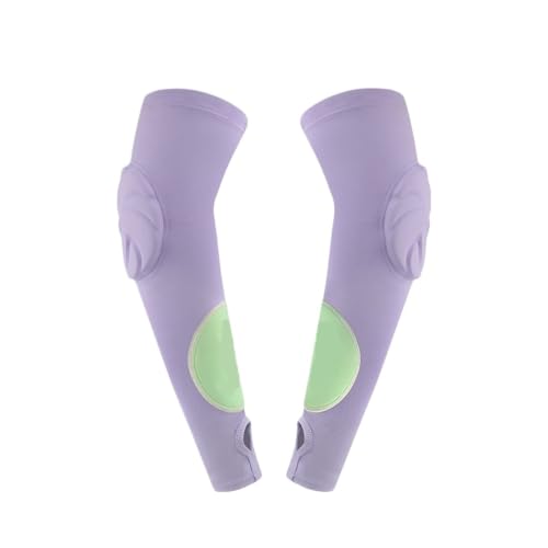 Mangas soporte elásticas acolchadas con orificio para pulgar en color negro