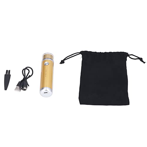 Qukaim Maquinilla de afeitar eléctrica, mini afeitadora eléctrica, navaja portátil USB con bajo ruido, pantalla de alimentación, diseño ligero, ideal para hombres, tamaño compacto para viajes y