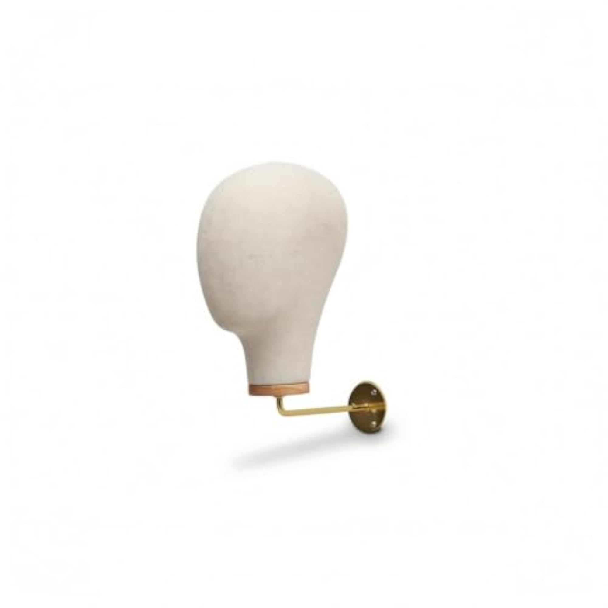Linen-Textured Wall Mount Mannequin Head