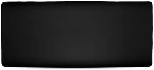 Mouse Pad Gamer Grande 700x350x3mm Base Antiderrapante e Bordas Costuradas Preto Sem Estampa MP7035C
