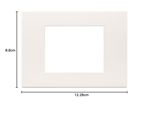 Vimar 30653.00 Serie Linea Placca 3 Module, Technopolymer, weiß