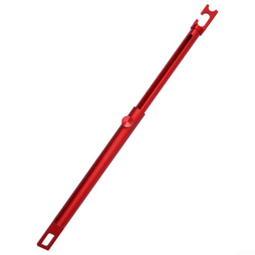 Soporte telescópico para puertas con soporte de fijación de aluminio rojo miniatura 3