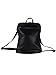 Zwillingsherz Rucksack mit Reißverschluss aus 100% Echtleder - Hochwertiger Rucksack für Damen Frauen Mädchen – Klein und elegant - Mini Rucksack Echtleder Schwarz