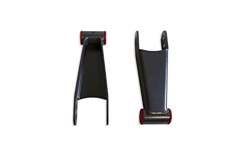 MaxTrac SUSPENSION'S Part# 410730 is A Pair of 1.5"-2" Rear LOWERING Shackles FABRICATED from Steel & Powder Coated Grey