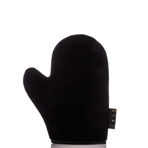 Gant de bronzage de luxe Rose & Caramel Gant autobronzant épais à double couche, lavable, réutilisable, aspect sans traces, application parfaite des mains et des pieds