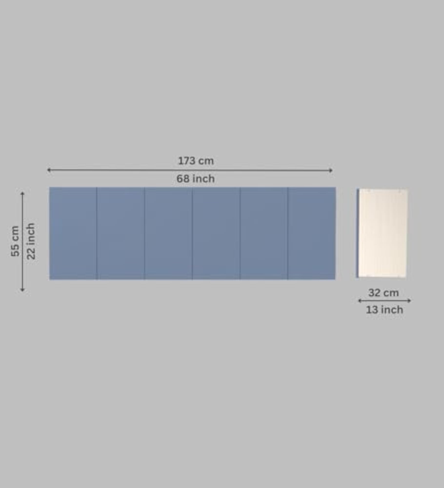 Wall-Mounted Kitchen Cabinet with Handleless Shutters, Blue Berry