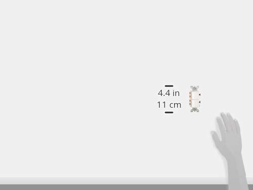 Leviton 5643-W 15 Amp, 120/277 Volt, Decora Brand Style 3-Way / 3-Way Ac Combination Switch, Commercial Grade, Grounding, White #TOP5