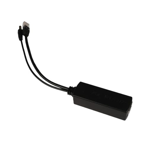 Gigabit POE Splitter 48V to 5V/12V USB/Type-C/DC 10/100/1000Mbps Power Over Ethernet(5.5x2.1mm (5V 2.4A),1000Mbps)