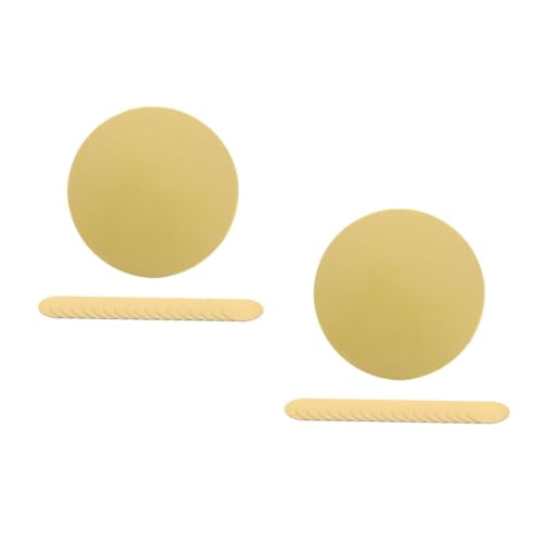 Garneck 2sets Gold Cake Baseplates Round Cake Boards Thick Drums Board Drums for Baking Party Decorations 30pcs*2