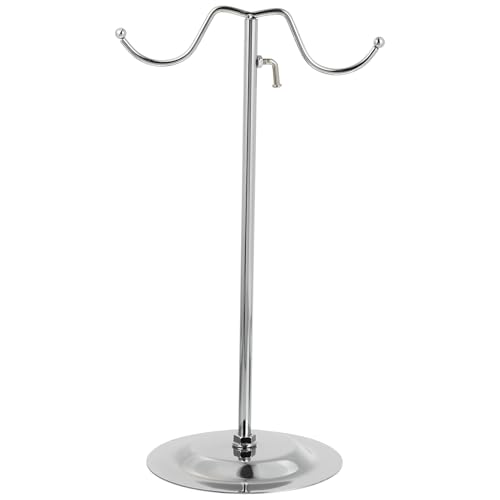 Baluue Estante de Almacenamiento para Bolsos y Carteras Soporte Elevable de Metal Plateado Exhibidor Práctico para Hogar Hotel y Tienda Diseño Compacto para Dormitorios y Pasillos