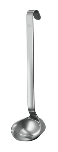 Image of Rosle Stainless Steel Sauce Ladle, Hooked Handle, 2-Ounce