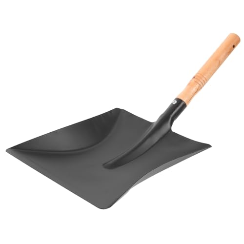 YARNOW Cavador Mano De Pala De Jardín Fuerza Tierra para Macetas Cromo Mini Cacerola Pala De Camping Polvo Cortes Caña del Timón Rastrillo Herramienta Suelo Departamento De Madera Black