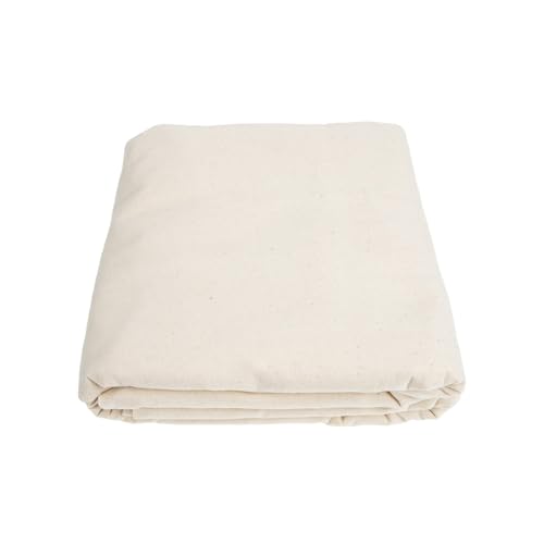 MAGICLULU Baumwolltuch Bodenschutz Malertuch Beige Waschbar und Strapazierfähig Abdeckplane für Boden und Möbel bei Renovierungen und Selbstgemacht Malerprojekten