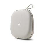 Anker Soundcore 公式ヘッドホンケース【防水防塵設計/耐衝撃性/ストレッチメッシュポケット/取り外し可能トレイ/ストラップ】ベージュ