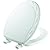 Mayfair 34EC 000 Ivy Sculptured Molded Wood Toilet Seat with Lift-Off Hinges, Round, White
