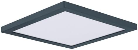 Maxim Lighting 57699WTBK Chip-18W 1 LED Square Flush Mount-8.5 Inches Wide by 0.75 inches high, Finish Color: Black