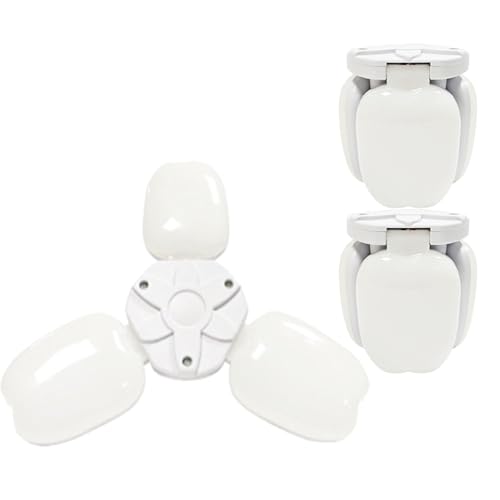 TTiiLoe 20W Garage Light with 3 Deformable Panels, 6000K Ultra Bright LED Ceiling Light Fixture, E26/E27 Screw-in Shop Lighting for Basement Attic Workshop Barn Warehouse, 3 Pack