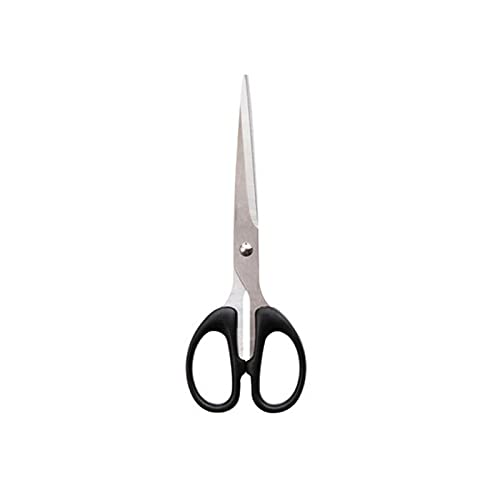 Forbici da Ufficio Forbici per Tagliare la Carta, Materiale in Acciaio Inossidabile, Impermeabili e Resistenti all'Usura, Forbici con Lama Ultra affilata (Colore: Nero) (Nero)
