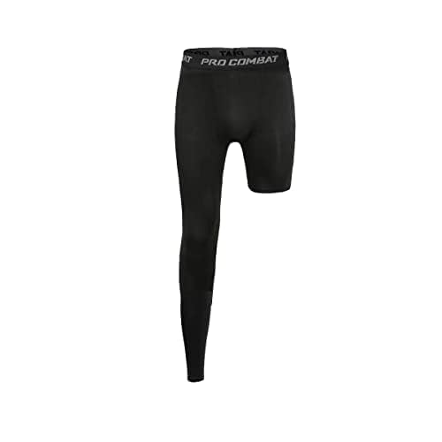 One Leg Compression Tights Long Pants Basketball Sports Base Layer Underwear Active Tight2