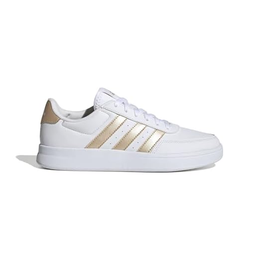 adidas Breaknet 2.0 Shoes, Zapatillas Hombre, Cloud White Wonder Gold Cloud White, 36 2/3 EU