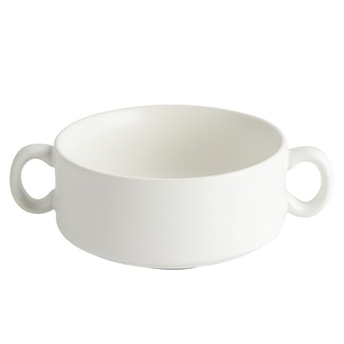 Jaamyears Tazas de caldo, cuencos de sopa con asas, taza de sopa para microondas de 300 ml para desayuno, leche, postres, avena