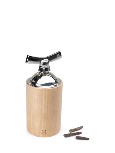 Peugeot Isen Moulin à poivres longs et épices manuel, Réglage mouture classique, Couleur : Naturel, Taille : 16 cm, Matière : Bois/Inox, 35396