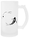 Generisch Yin Yang Koi Transparent Bier Becher Mit Griff Beer Mug With Handle