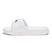 Lacoste Women's Serve Slide, White & Green Croc, 6