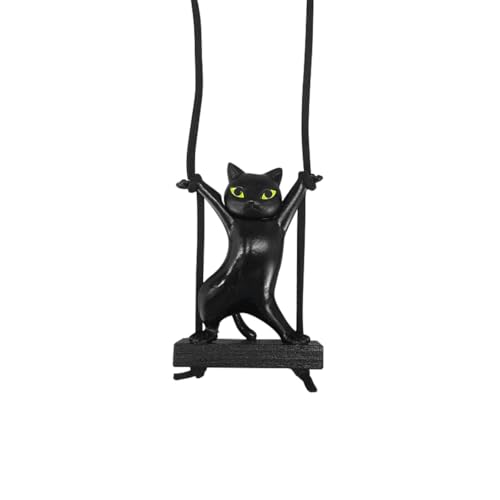 ZIMISI Swinging Cat Car Mirror Ornament