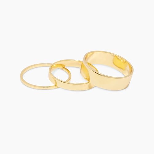 Pearich 14K Gold Rings For Women,Gold Filled Rings Set For Women Dainty Gold Rings Non Tarnish Comfort Fit Size 9 thumb #1