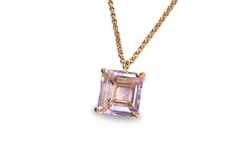 Collier en quartz rose naturel : bijoux faits main et pierre précieuse - 7