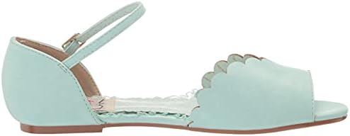 Bettie Page Women's Flat Sandal, Mint, 8 | Image 5