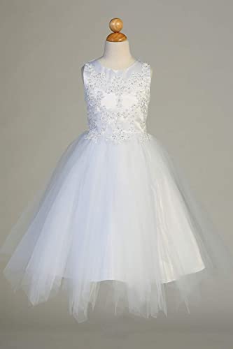 First Communion Dresses for Girls 7-16 Holy 1st Communion Dress White Vestidos de Primera Comunion para Niñas Size4