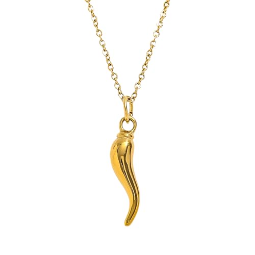 Colgante de cuerno italiano plata chili pepper charm italiano de colores