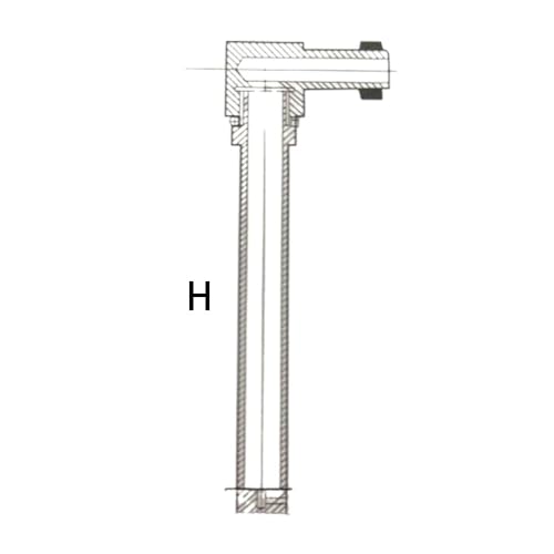Jauge de niveau de liquide en laiton durable de forme en L