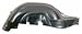 68-69 Chevelle El Camino Plastic Inner Fender LH
