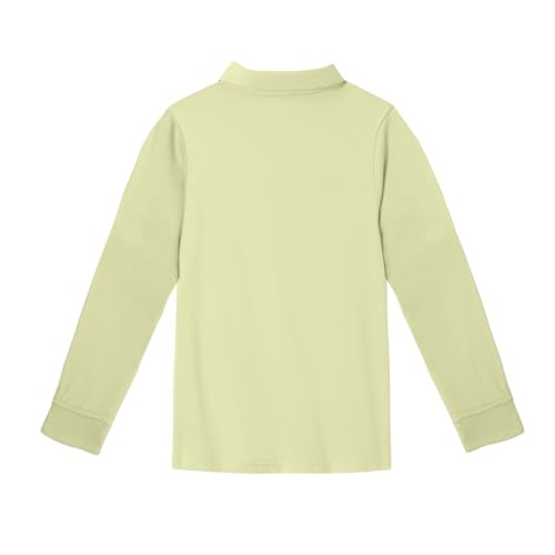 Girls Polo Shirts Long Sleeve School Uniform Classic Solid Color Soft Casual Tops for Kids2