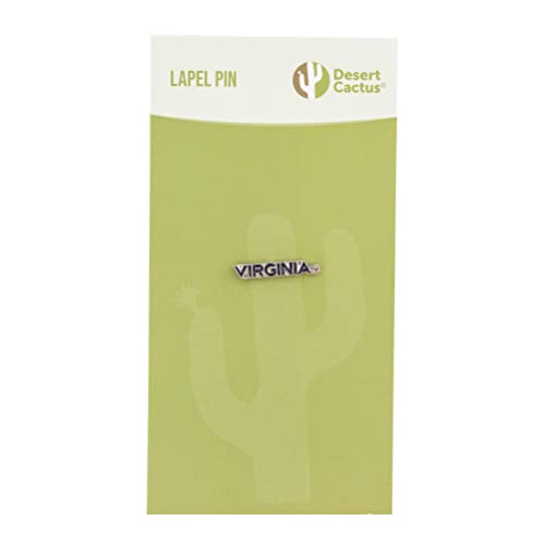 Image of Desert Cactus University of Virginia Lapel Pin UVA Cavaliers Made of Metal for Formal Wear, Bag and Hat Jewelry, and Tie Tack