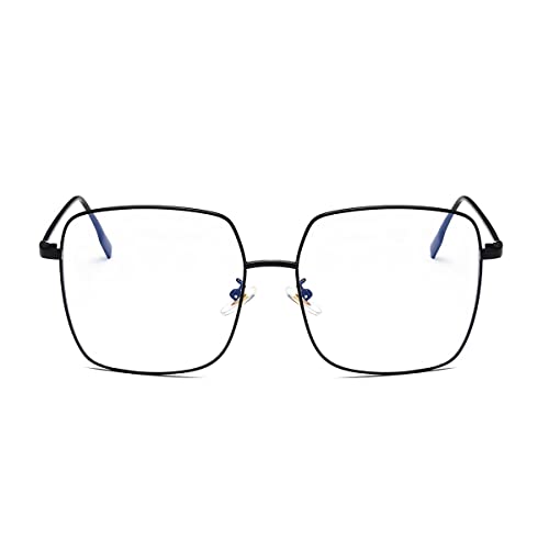 Retro Metal Cuadrado Anteojos Anti Luz Azul Computadora Anteojos Protección Para Mujer Reduce Fatiga Visual
